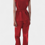 Carlen Conjunto Clásico Chaleco Cinturón Pantalón Exclusivo