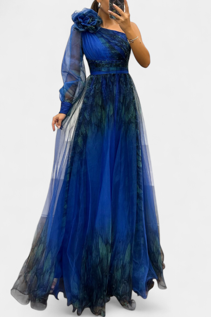 Becca Vestido Maxi de Chiffón Exclusivo de Colección