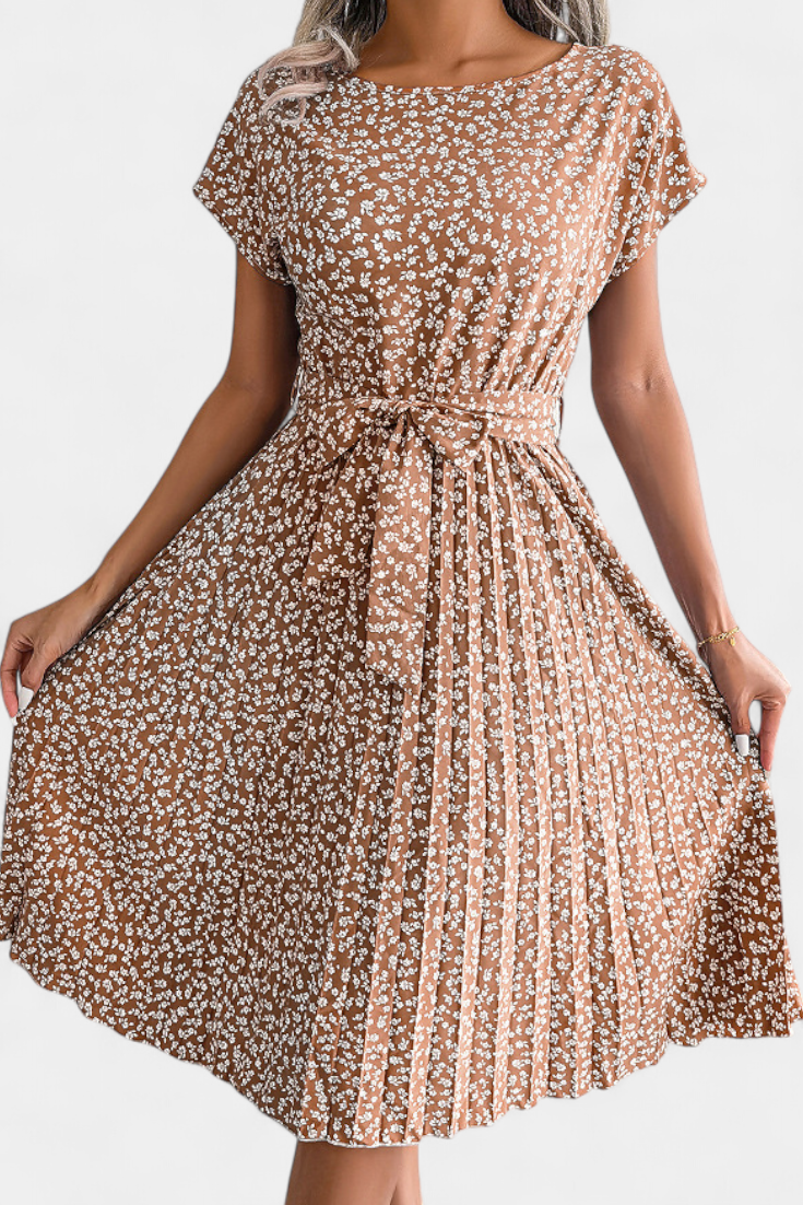 Galilea Vestido Midi Colección Floral Exclusivo Elegante