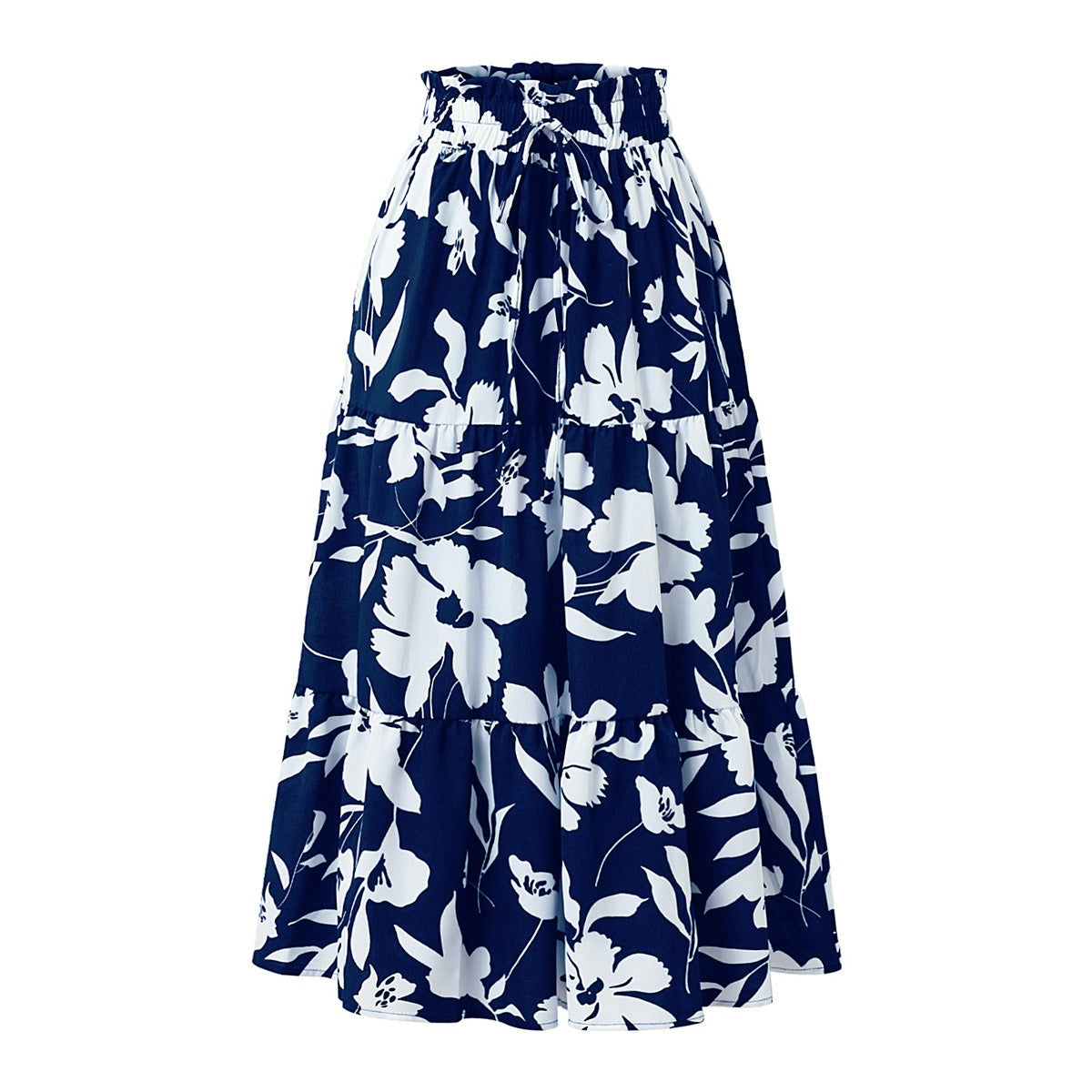 Camila Falda Midi Estampado Floral Plisados Exclusiva