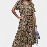 Rovena Vestido Midi Lunares Camisero Colección Exclusiva